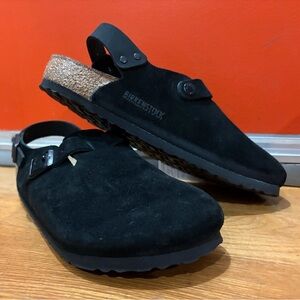 Birkenstock Tokio Suede - Black - BRAND NEW - EU Size 39 (8-8.5 US)